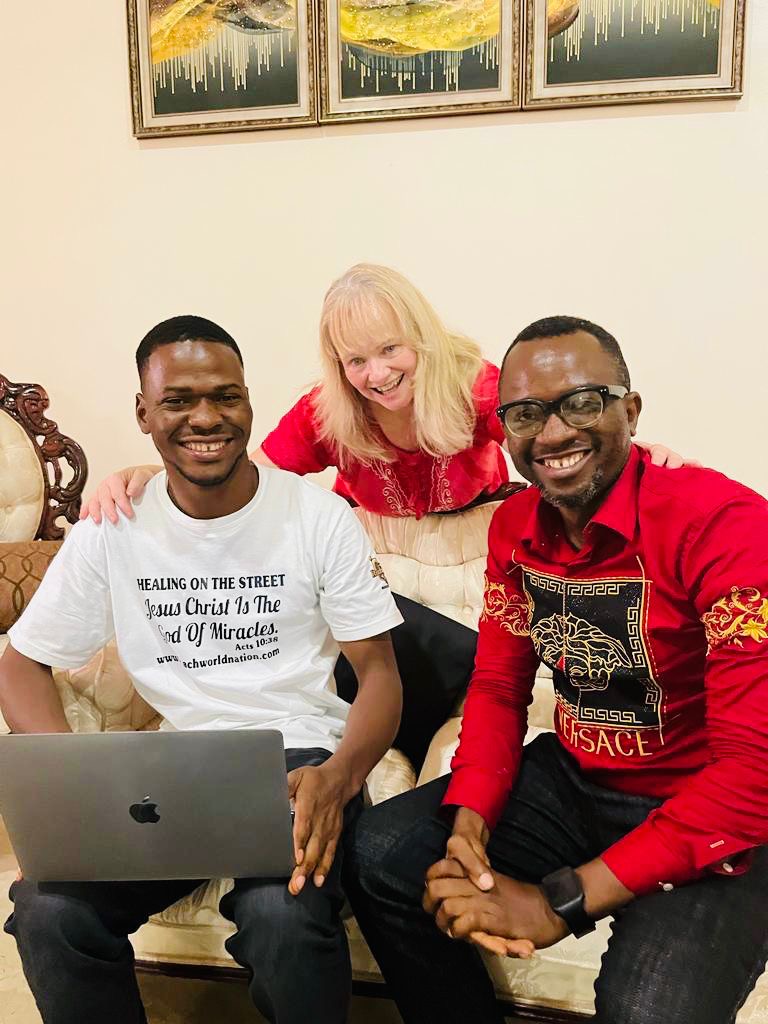 David S. Okeke with international partners of Reachworld Nation